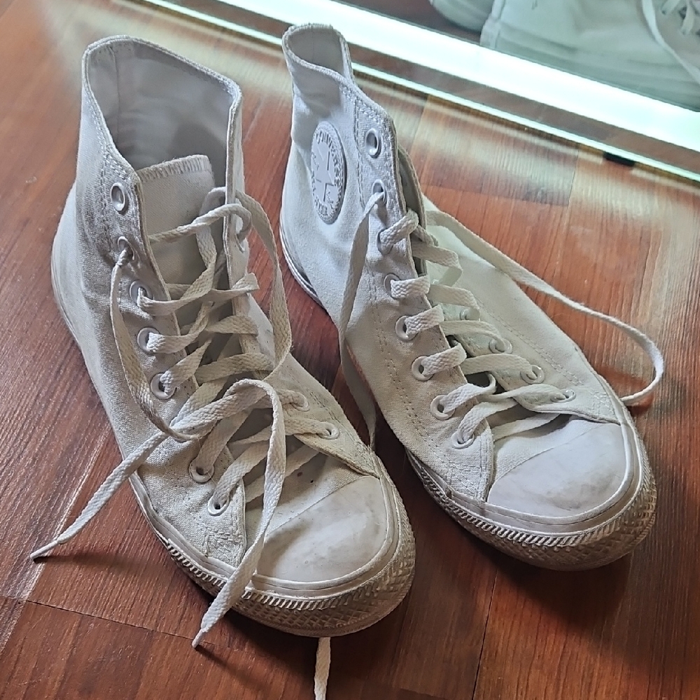 Converse Off-White High-Top Sneakers